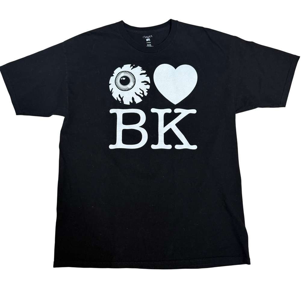 Mishka x MTV VMA 2013 Brooklyn T-Shirt Rare Eye Heart BK Graphic Black XL Rare